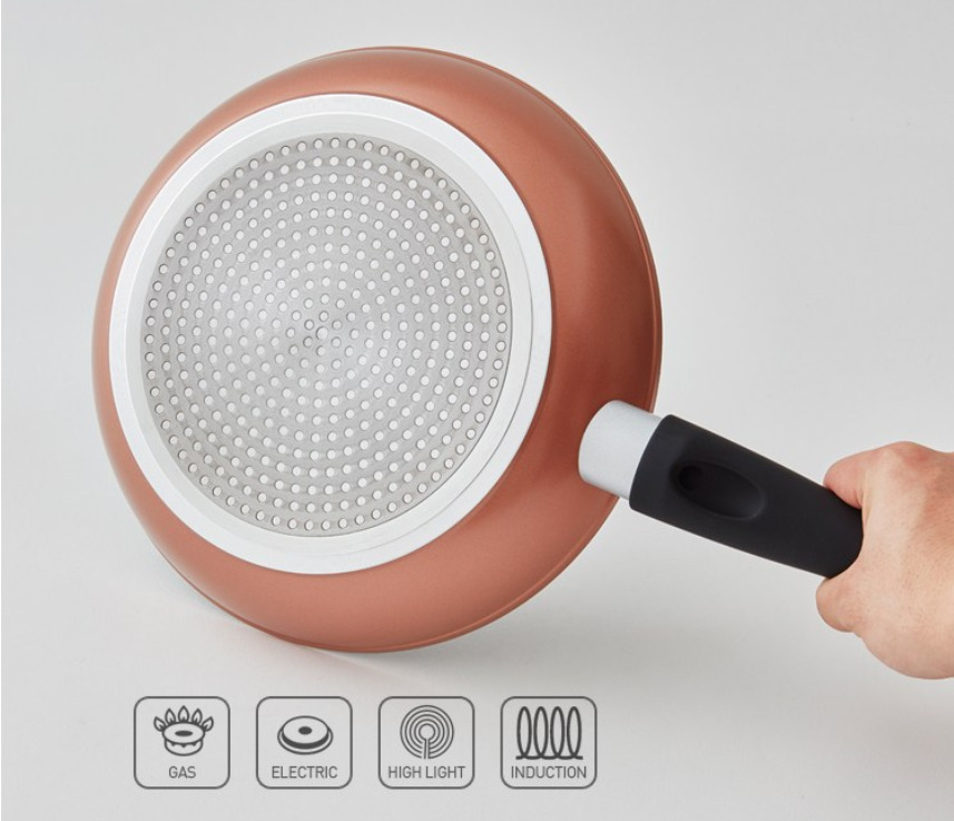 락앤락 인덕션 로즈골드 프라이팬, 24cm