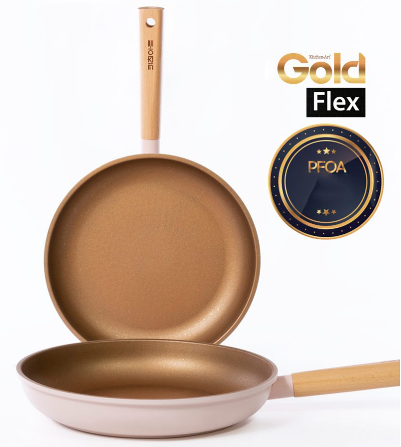 키친아트 인덕션 골드플렉스 이노블코팅 프라이팬